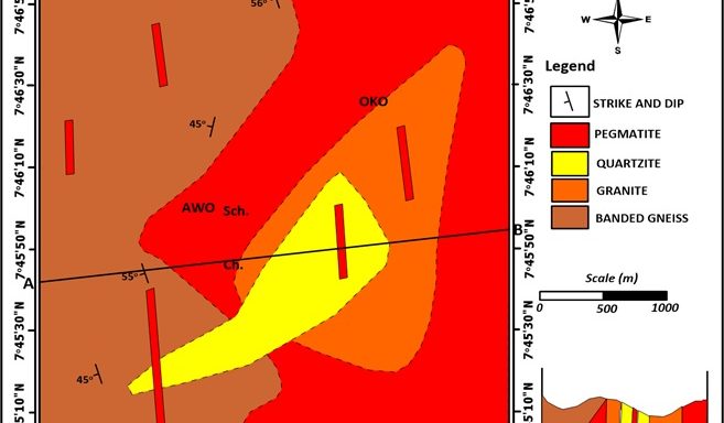 Petrographic Studies, Geochemical Characterization and Mineralization Potential of Pegmatite at Awo, Southwestern Nigeria