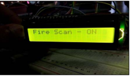 When the fire is still not detected, LM35 is in ready mode.