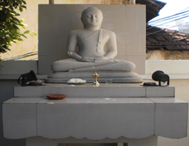 Lord Buddha's Statue at the Entrance