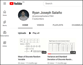 YouTeaching in the New Normal: Effectiveness of Teacher-Made YouTube Video Lessons in Improving Students’ Learning Performance on Random Variables