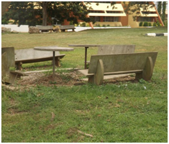 Seats as components of street furniture