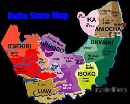 Figure 1: Map of Delta State, Nigeria.