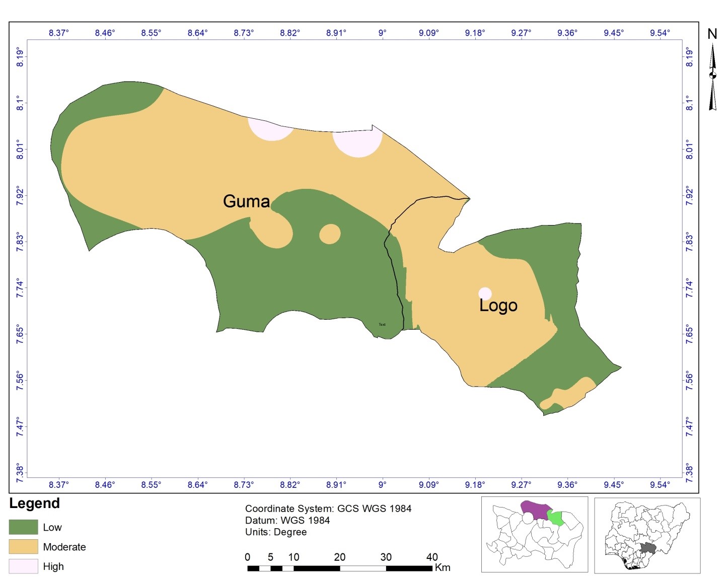 Fatality Rate of Farmers-Herders Conflict in Guma and Logo LGAs