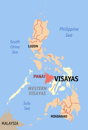 Philippine Map w/ Panay Island