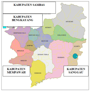 Landak Regency Map