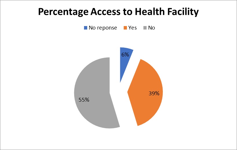 Access to modern health facility