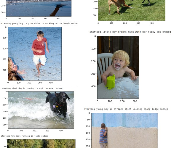 A Deep Learning Model to Generate Image Captions
