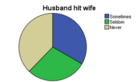 Husband hit wife