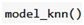 Fig.13. KNN Model Function Call Code